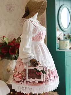 Sweet Lolita Apron White Lace Cotton Lolita Clothing