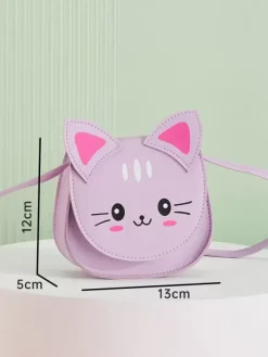 Sweet Lolita Bag Pink PU Leather Cat PU Leather cross-body bag Lolita Accessories