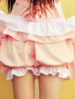 Sweet Lolita Bloomers Lace Trim Ruffles