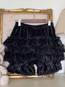 Sweet Lolita Bloomers Ruffles Lace Loose Pink Lolita Shorts