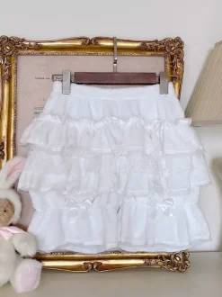 Sweet Lolita Bloomers Ruffles Lace Loose Pink Lolita Shorts