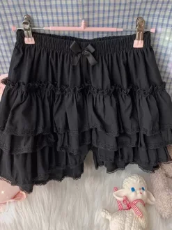 Sweet Lolita Bloomers Ruffles Loose White Lolita Shorts