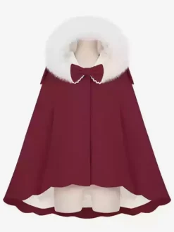 Sweet Lolita Coats Pink Coat Bows Ruffles Overcoat Polyester Fall Lolita Outwears