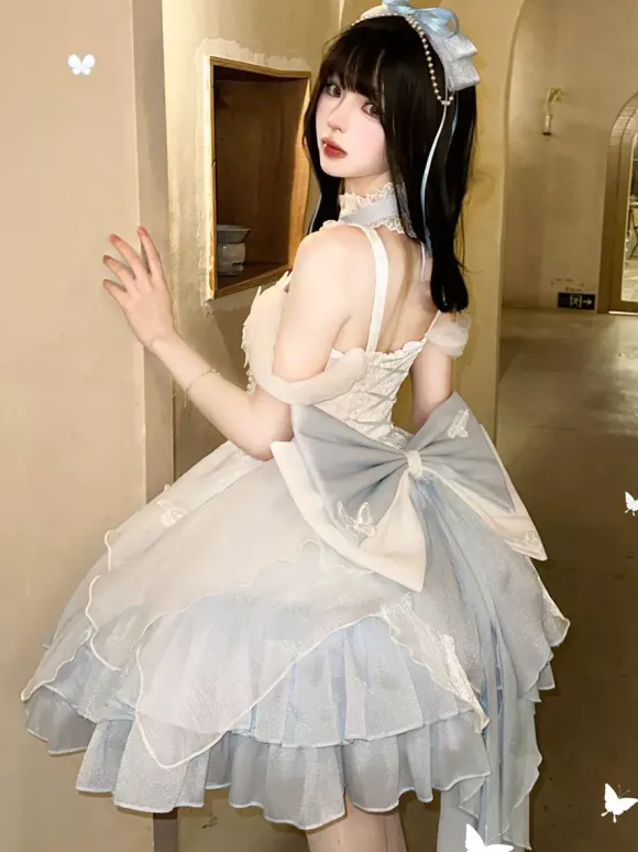 Sweet Lolita Dress Ballet JSK Multi-Layered Polyester Sleeveless Sweet Lolita Dress