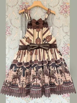 Sweet Lolita Dress Cotton Sleeveless Bows Sweet Jumper Lolita Dress