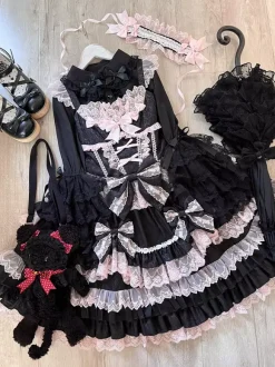 Sweet Lolita Dress JSK Multi-Layered Polyester Sleeveless Sweet Lolita Dress