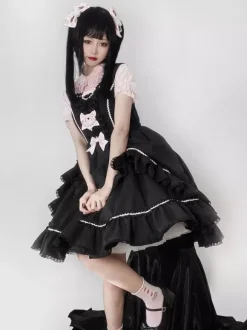 Sweet Lolita Dress Polyester Sleeveless Jumper Sweet Lolita Dress