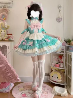 Sweet Lolita Dress Polyester Sleeveless Sweet Lolita Dress