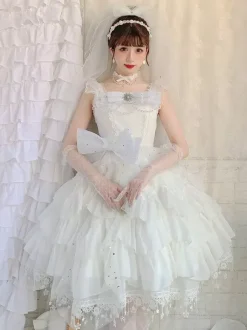 Sweet Lolita Dress Polyester Sleeveless Lolita Dress