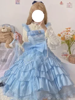 Sweet Lolita Dress Polyester Sleeveless Lolita Dress