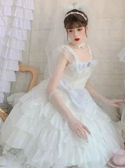 Sweet Lolita Dress Polyester Sleeveless Lolita Dress