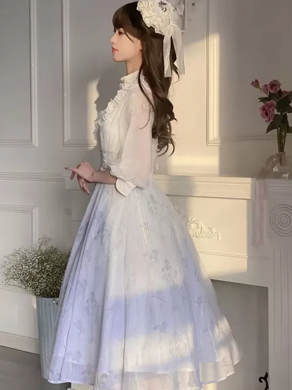 Sweet Lolita Dress Polyester 3/4 Length Sleeves Dress Sweet Lolita Dress