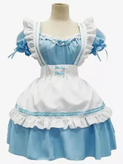 Sweet Lolita Dress Polyester Short Sleeves Dress