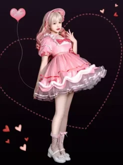 Sweet Lolita Dress Short Sleeves Sweet Dress Lolita Dress