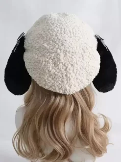 Sweet Lolita Hat Ecru White Bows Accessory Polyester Lolita Accessories