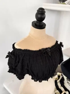 Sweet Beige Short Sleeves Polyester Top