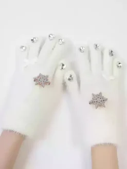 Sweet Lolita Accessories Ecru White Rhinestones Accessory Polyester Miscellaneous