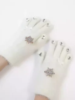 Sweet Lolita Accessories Ecru White Rhinestones Accessory Polyester Miscellaneous