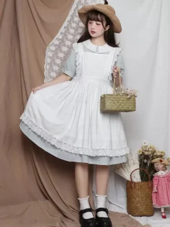 Sweet Lolita Accessories White Ruffles Apron Miscellaneous