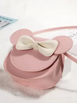 Sweet Lolita Bag Pink PU Leather Bows PU Leather cross-body bag Lolita Accessories