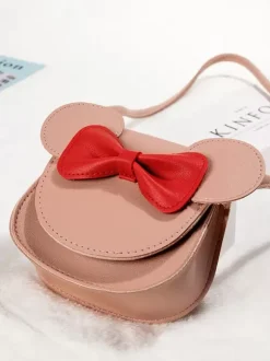Sweet Lolita Bag Pink PU Leather Bows PU Leather cross-body bag Lolita Accessories