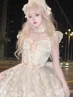 Sweet Lolita Dress Ballet JSK Polyester Sleeveless Sweet Hime Lolita Dress