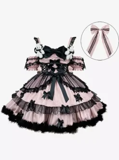 Sweet Lolita Dresses Ruffles lolita Singing Dress Princess Suspender Dress