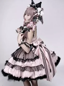 Sweet Lolita Dresses Ruffles lolita Singing Dress Princess Suspender Dress