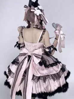 Sweet Lolita Dresses Ruffles lolita Singing Dress Princess Suspender Dress
