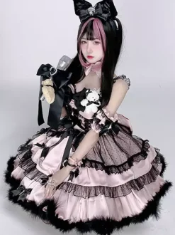 Sweet Lolita Dresses Ruffles lolita Singing Dress Princess Suspender Dress