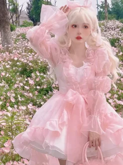 Sweet Lolita Dress OP Sleeveless Sweet Hime Lolita Dress