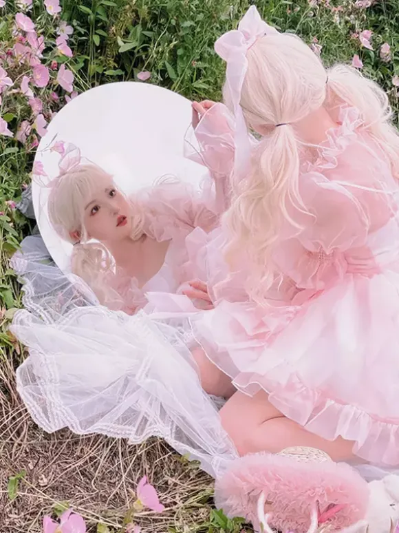 Sweet Lolita Dress OP Sleeveless Sweet Hime Lolita Dress