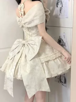 Sweet Lolita Dress Polyester Sleeveless Jumper Skirt Sweet Lolita Dress