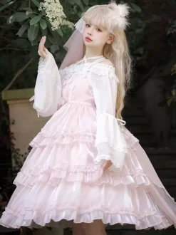 Sweet Lolita Dress Polyester Sleeveless Jumper Lolita Dress
