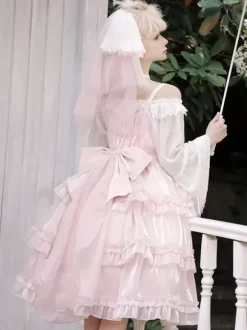 Sweet Lolita Dress Polyester Sleeveless Jumper Lolita Dress