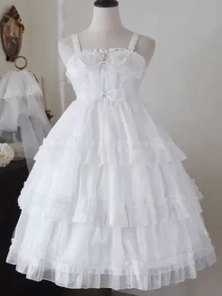 Sweet Lolita Dress Polyester Sleeveless Jumper Lolita Dress