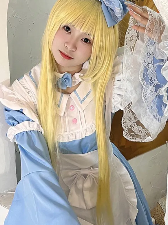 Sweet Lolita Dress Polyester Long Sleeves Dress