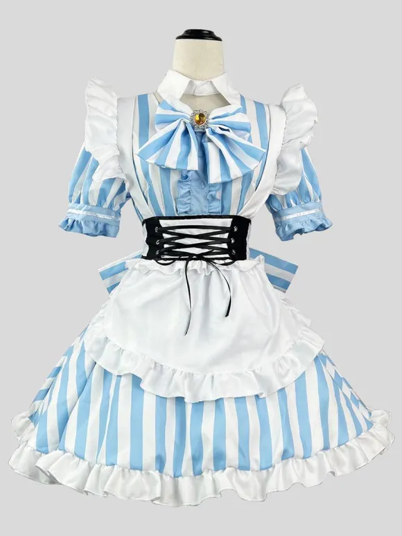 Sweet Lolita Dress Polyester Short Sleeves Dress