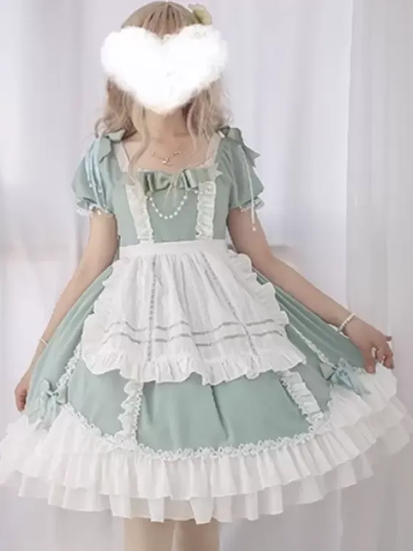 Sweet Lolita Dress Short Sleeves Sweet Lolita Dress