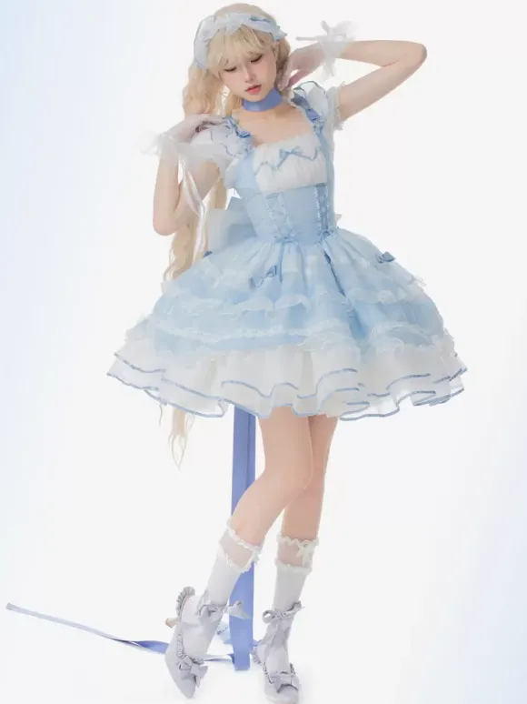 Sweet Lolita Dress Sleeveless Sweet Jumper Lolita Dress