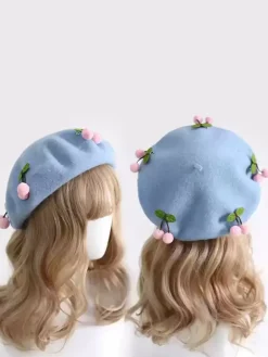 Sweet Lolita Hat Red Accessory Polyester Lolita Accessories