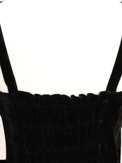 Sweet Lolita JSK Dress Velour Lace Up Ruffle Lolita Jumper Skirts