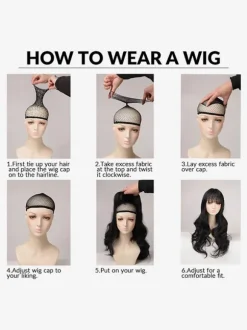 Sweet Lolita Wig Brownish Black Long Heat-resistant Fiber Tousled Lolita Accessories