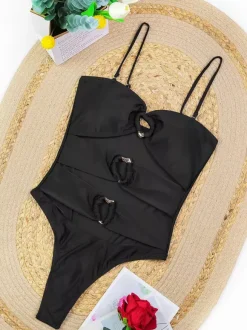 Swimsuit Set Black Sexy Lace Clothes Strapless Sleeveless T-back Long Skirt Bra Sets
