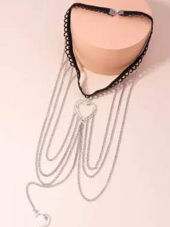 Thigh Chain Heart Moon Layered Timeless Beach Bikinis Leg Chain