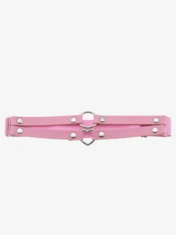 Thigh Garter Belt Gothic Leg Harness Belt Party Ecru White Metal Details