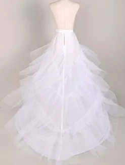 Tiered Chapel Train Bridal Slip