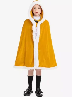 Top Christmas Red Cloak Polyester Two-Tone Christmas Holidays Costumes