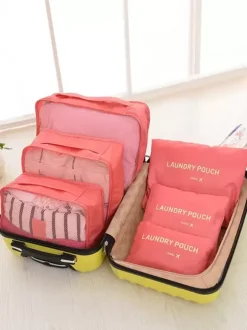Travel Organizer Garment Bag Storage Suitcase Set