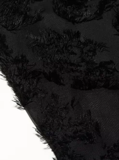 Trumpet Dress Spaghetti Straps Lace-up Floral Embroidery Prom Maxi Dresses